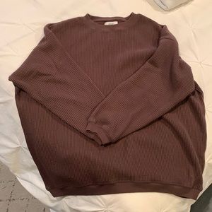 Aerie waffle knit sweatshirt size xs